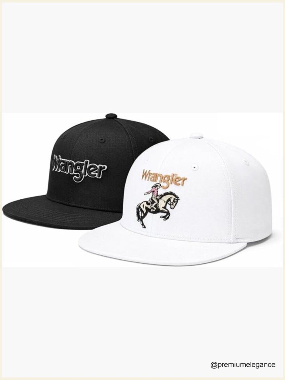 2 Pack Snapback Hats Flat Brim Adjustable Baseball Cap